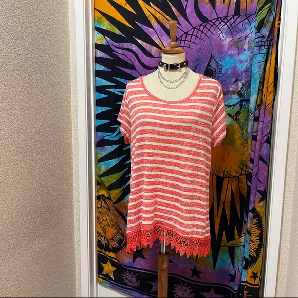 🌈 Lovely orange striped shirt - Picture 8 of 11